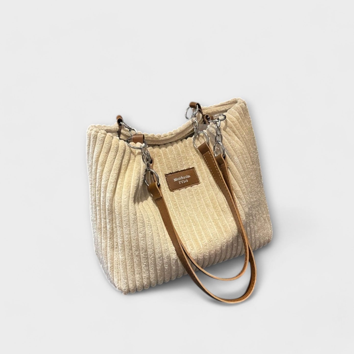 Romeve. - Weiche Cord-Schultertasche