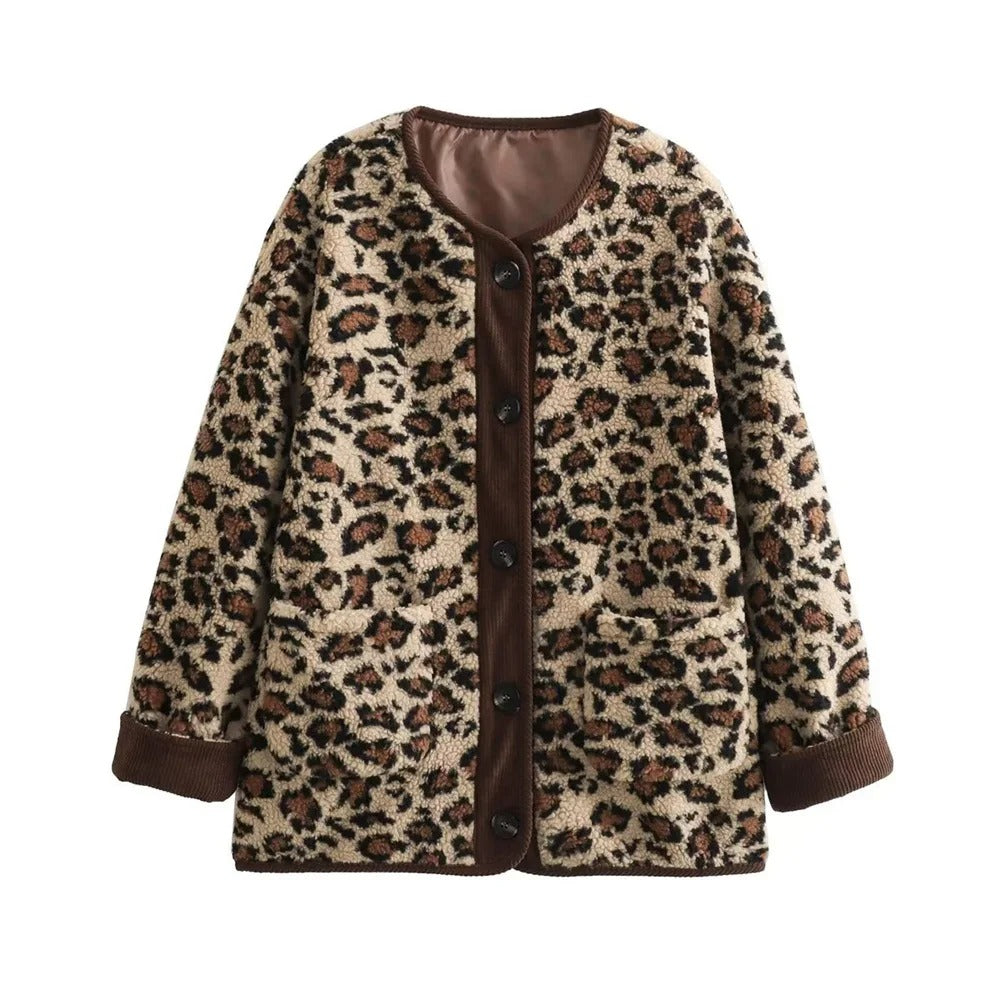 Marie | Bomberjacke mit Leopardenmuster