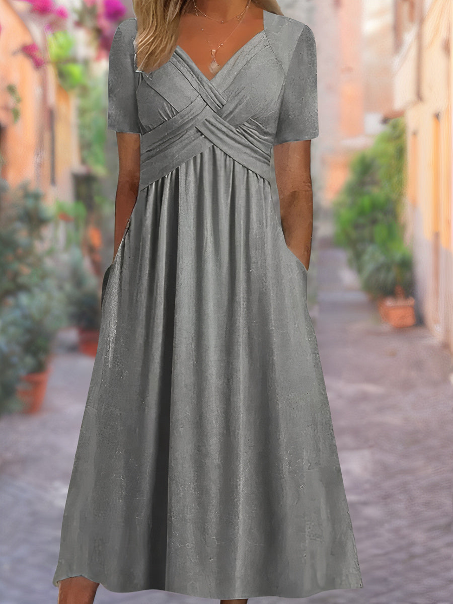 Sunniva – Wickelstil Midikleid