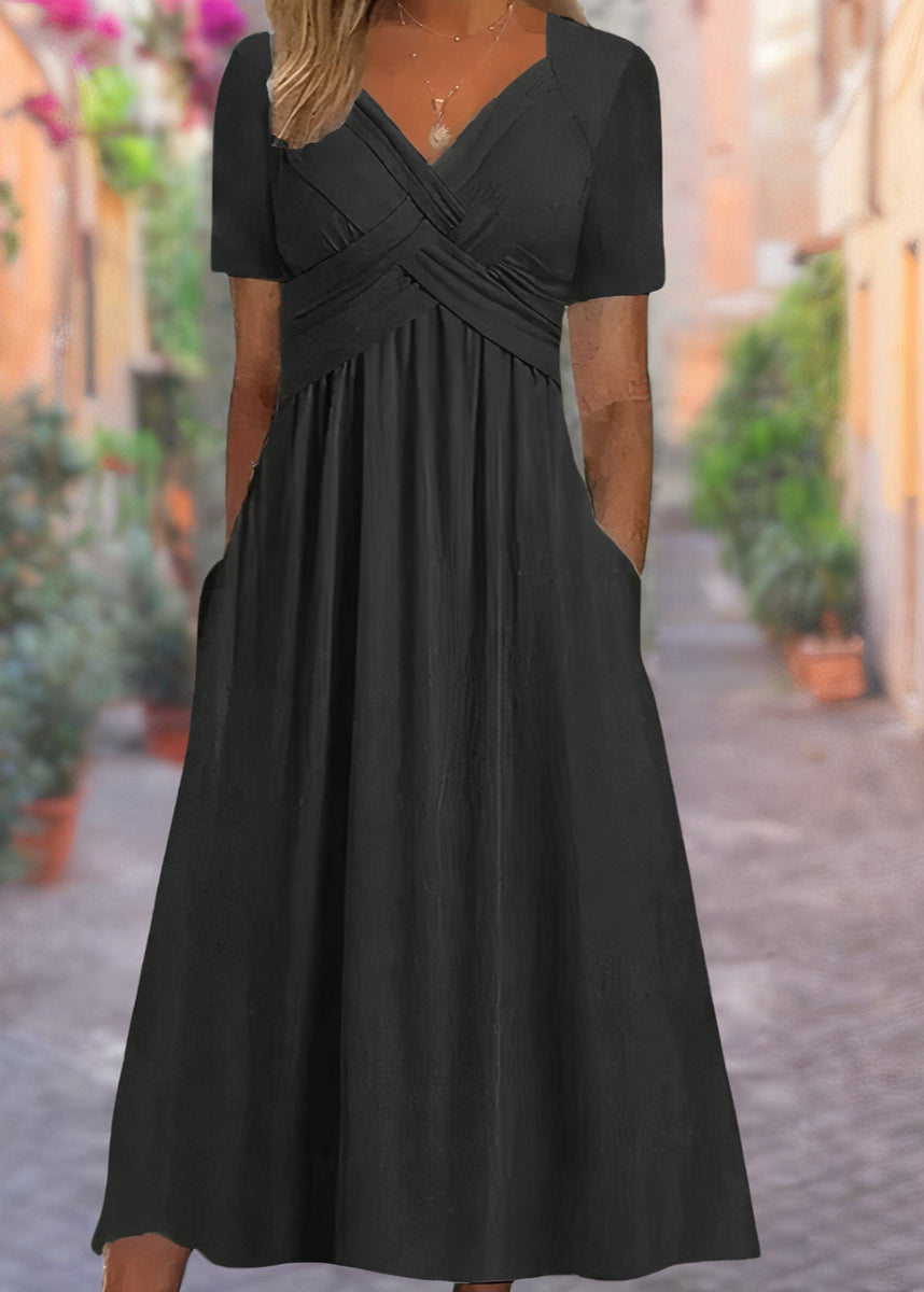 Sunniva – Wickelstil Midikleid