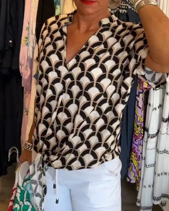 SOLVEIG I STYLISCHE BEDRUCKTE BLUSE