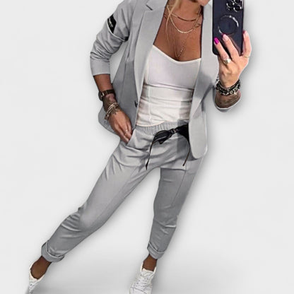 Vionne | Chic Ensemble of Blouse, Jacket, and Trousers