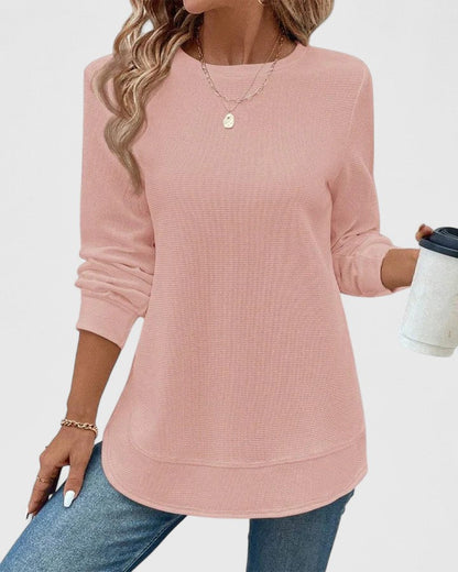 Nadyalyn | Chic Long Sleeve O-Neck Top