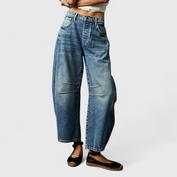 Rain | Relaxed Fit Wide-Leg Trousers