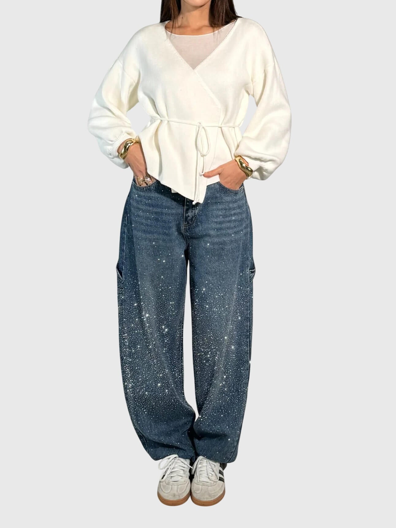 Stella™ Diamond-Embellished Trousers