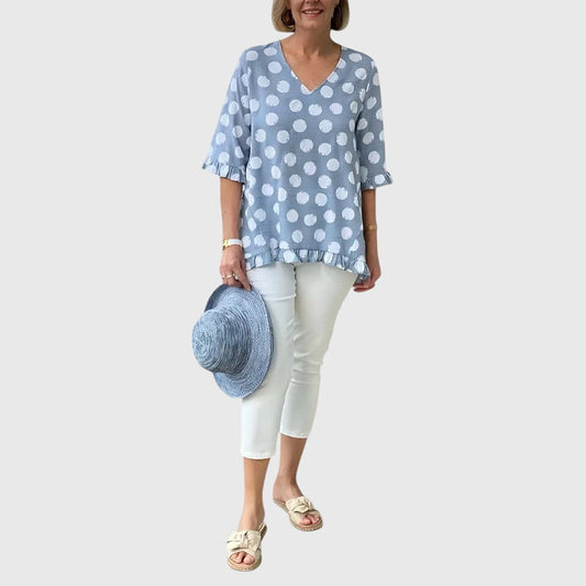 Eira™ Blue Blouse