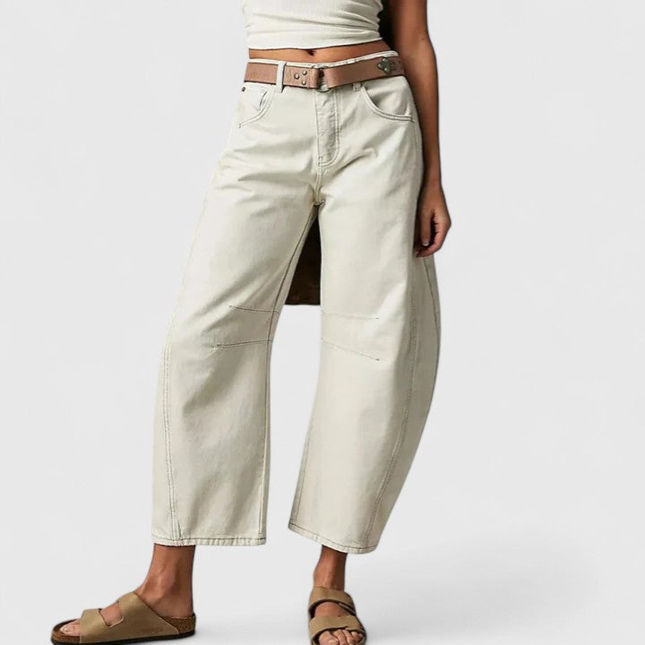 Rain | Relaxed Fit Wide-Leg Trousers