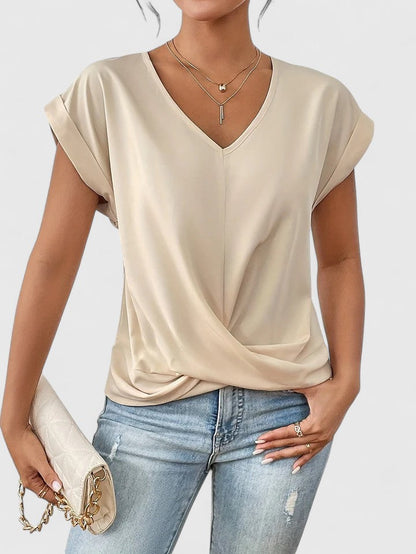 Mahrianne | Cozy V-Neck Tee
