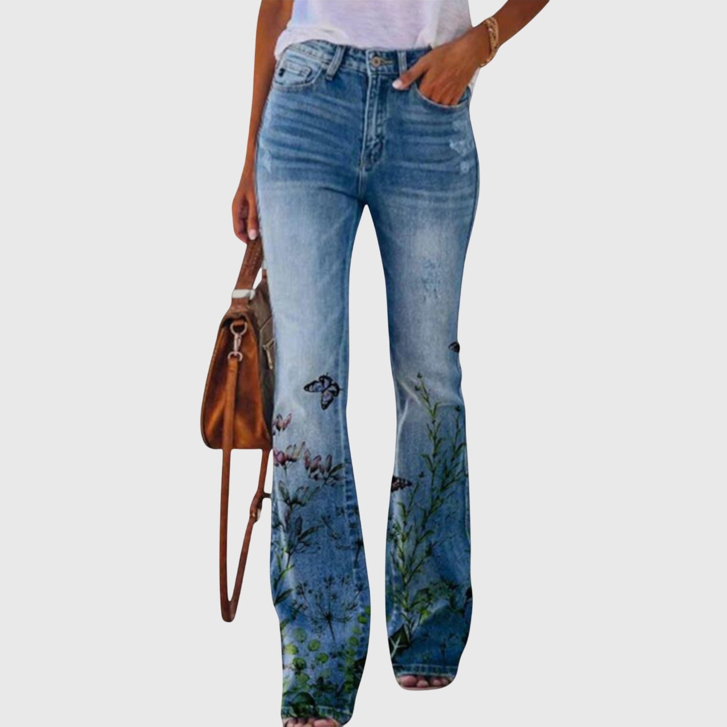 Floral Print Trousers