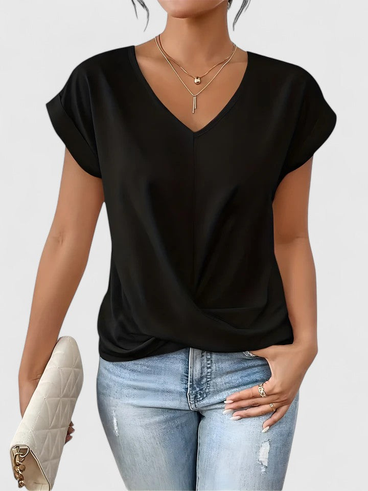 Mahrianne | Cozy V-Neck Tee