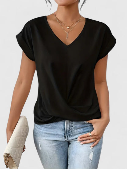 Mahrianne | Cozy V-Neck Tee
