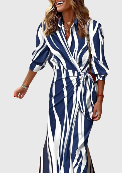 Everly™ | Chic Printed Wrap Dress