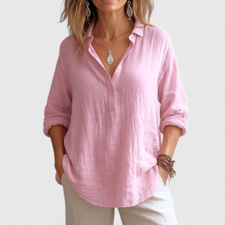 Franzina | Soft and Stylish Linen Blouse