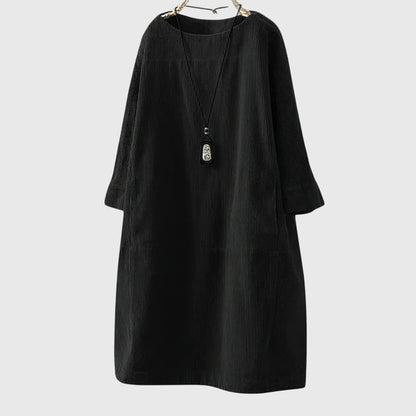 Grace | Casual Corduroy Midi Dress