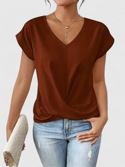 Mahrianne | Cozy V-Neck Tee