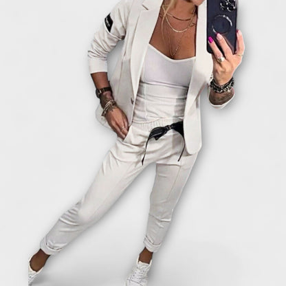 Vionne | Chic Ensemble of Blouse, Jacket, and Trousers