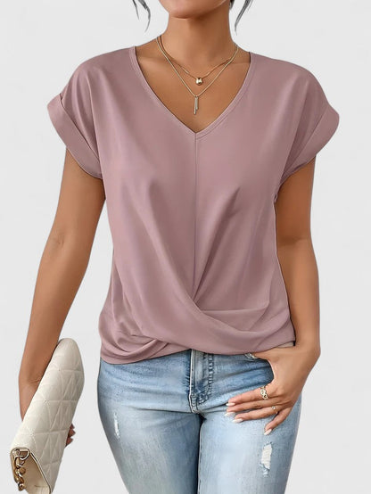 Mahrianne | Cozy V-Neck Tee