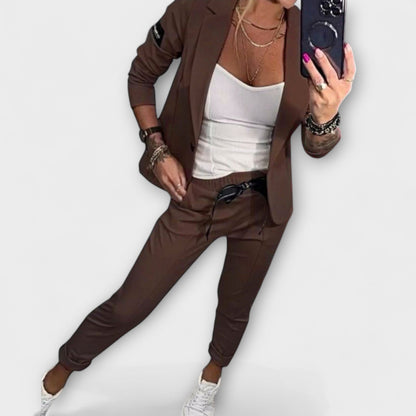 Vionne | Chic Ensemble of Blouse, Jacket, and Trousers