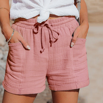 YSMINE I MODISCHE LEINENSHORTS