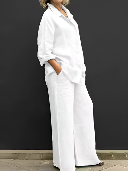 Lara Linen Shirt Suit