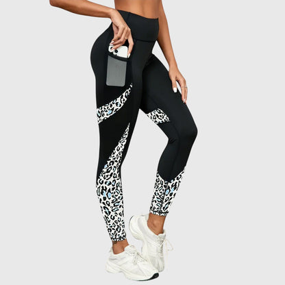 Leopard Print High-Waisted Workout Leggings