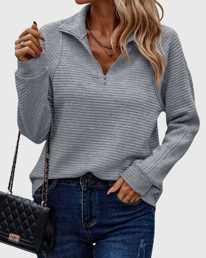Abigail™ | Chic Zippered Sweater