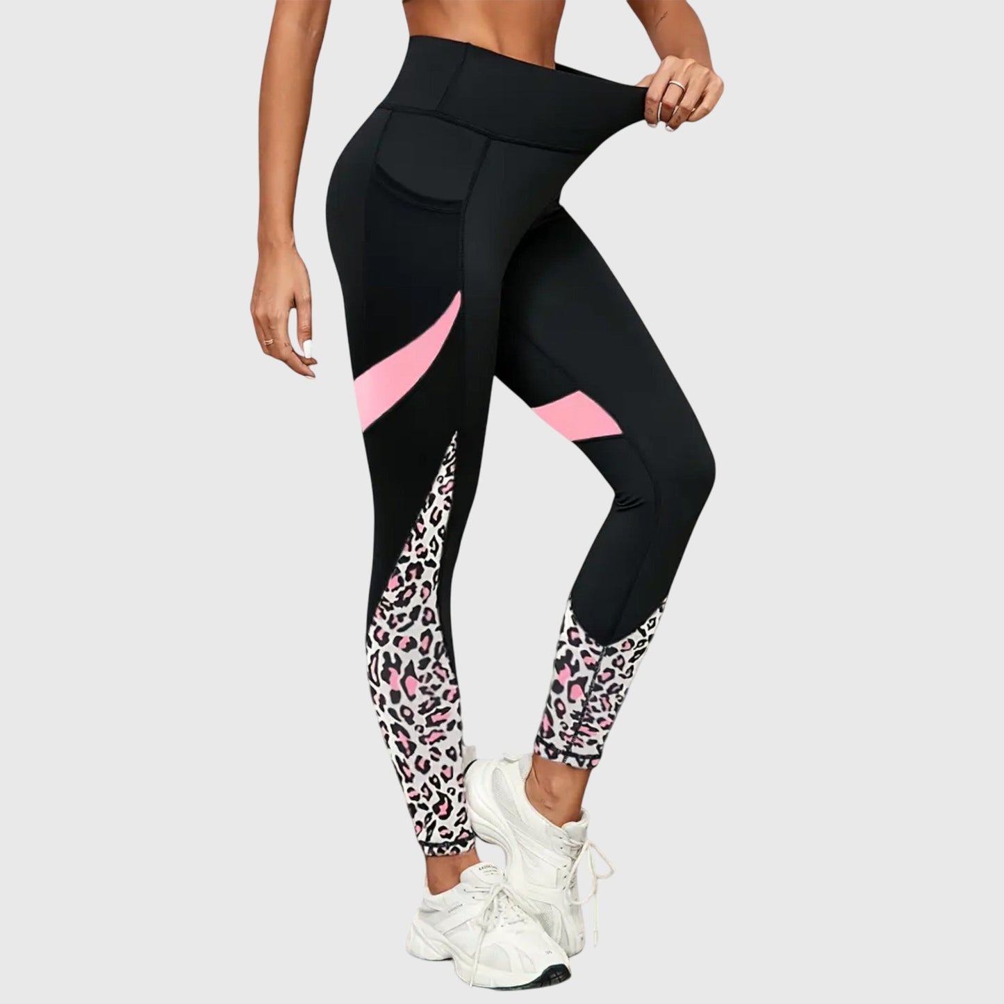 Leopard Print High-Waisted Workout Leggings