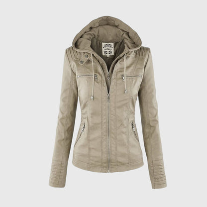 KAROLINE™ Distinctive Leather Jacket with Chic Style