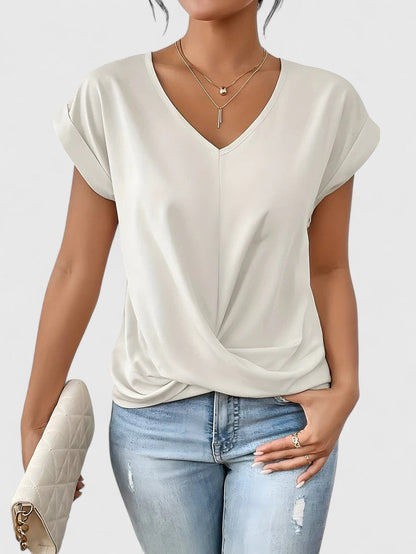 Mahrianne | Cozy V-Neck Tee