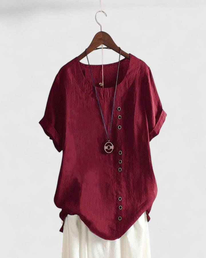 Elisavie | Cozy Short Sleeve Top
