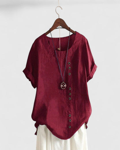 Elisavie | Cozy Short Sleeve Top