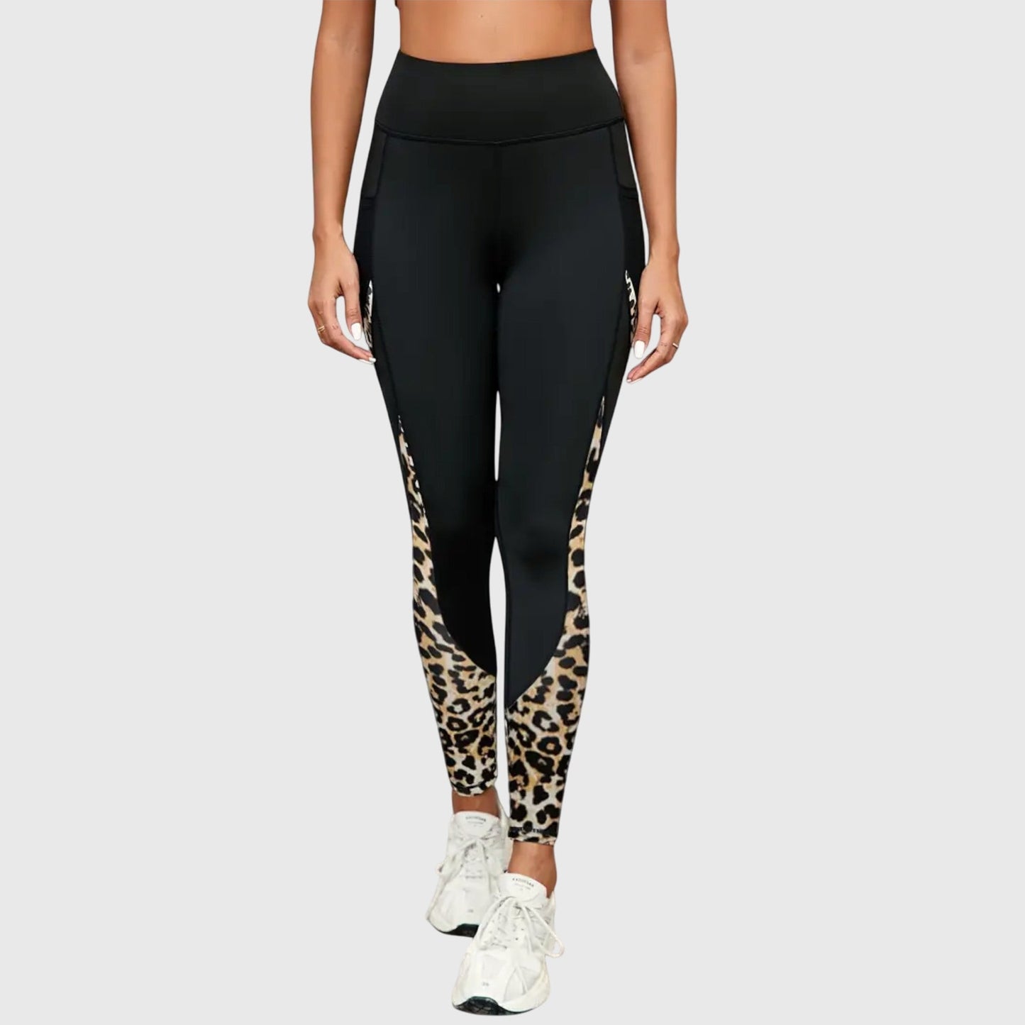 Leopard Print High-Waisted Workout Leggings