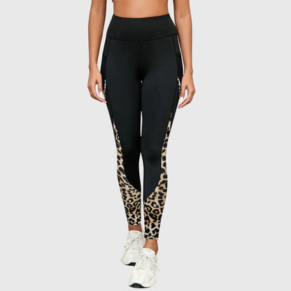 Leopard Print High-Waisted Workout Leggings