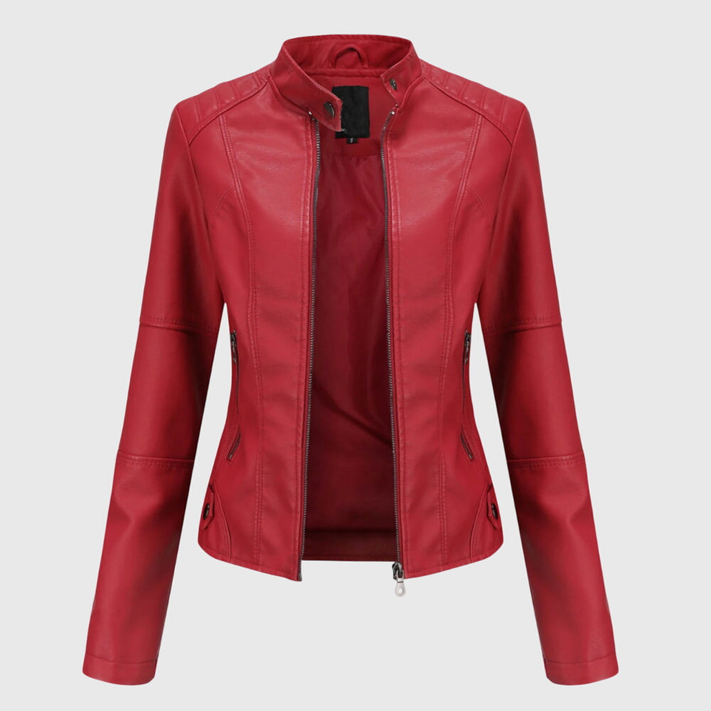 Giorgina™ - Chic Women's Leather Jacket