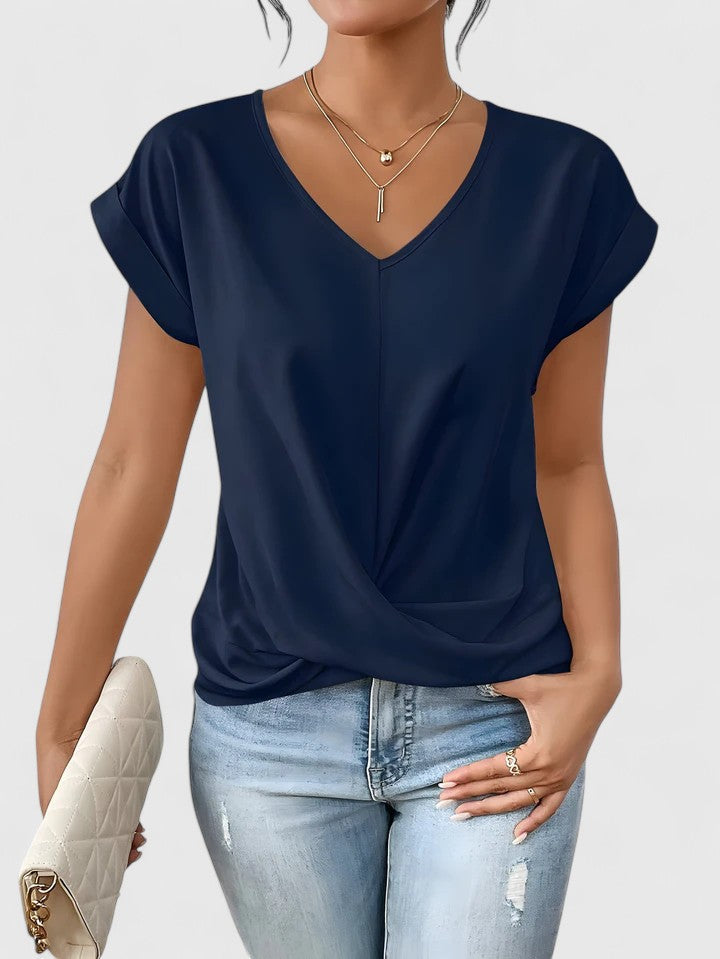 Mahrianne | Cozy V-Neck Tee