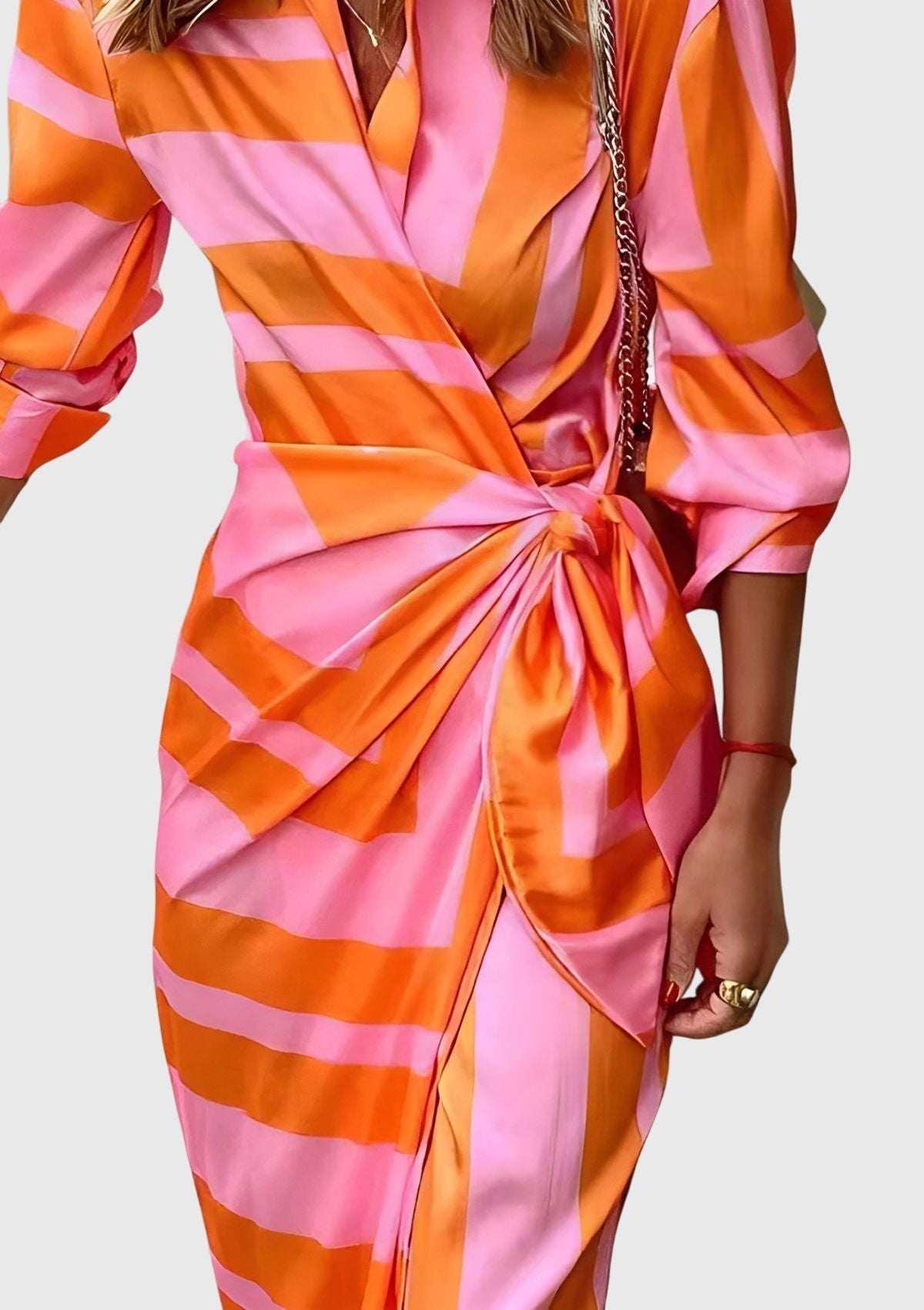 Everly™ | Chic Printed Wrap Dress
