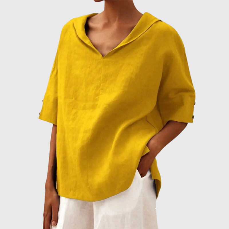Ayla™ Brown Blouse