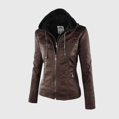KAROLINE™ Distinctive Leather Jacket with Chic Style