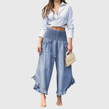 Jaya - Trendy Casual Pants with Stylish Pleats