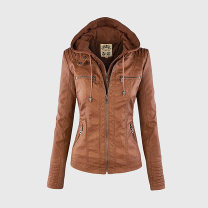 KAROLINE™ Distinctive Leather Jacket with Chic Style