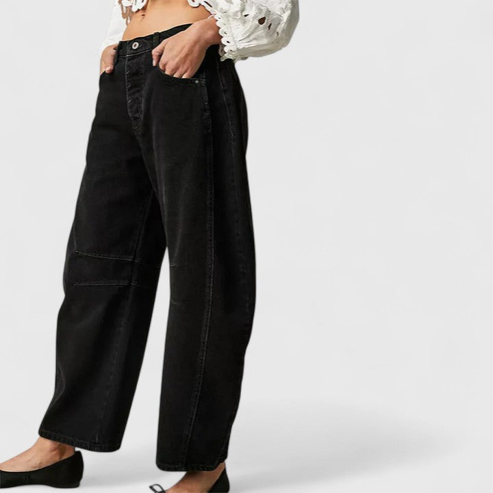 Rain | Relaxed Fit Wide-Leg Trousers