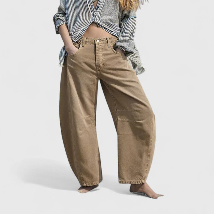 Rain | Relaxed Fit Wide-Leg Trousers