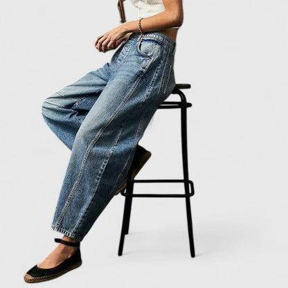 Rain | Relaxed Fit Wide-Leg Trousers