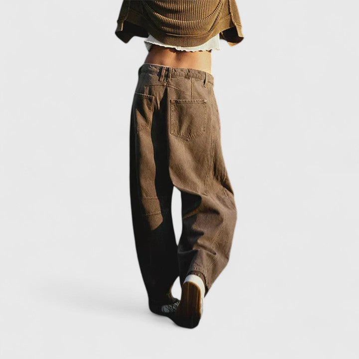 Rain | Relaxed Fit Wide-Leg Trousers