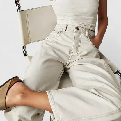 Rain | Relaxed Fit Wide-Leg Trousers
