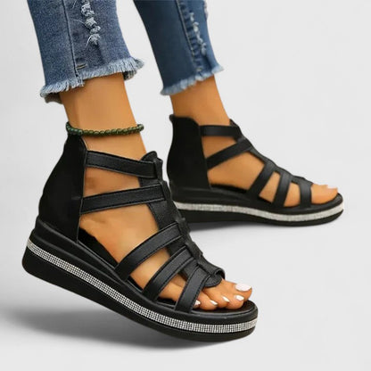 Kendall | Strass-Embellished Orthopedic Sandals