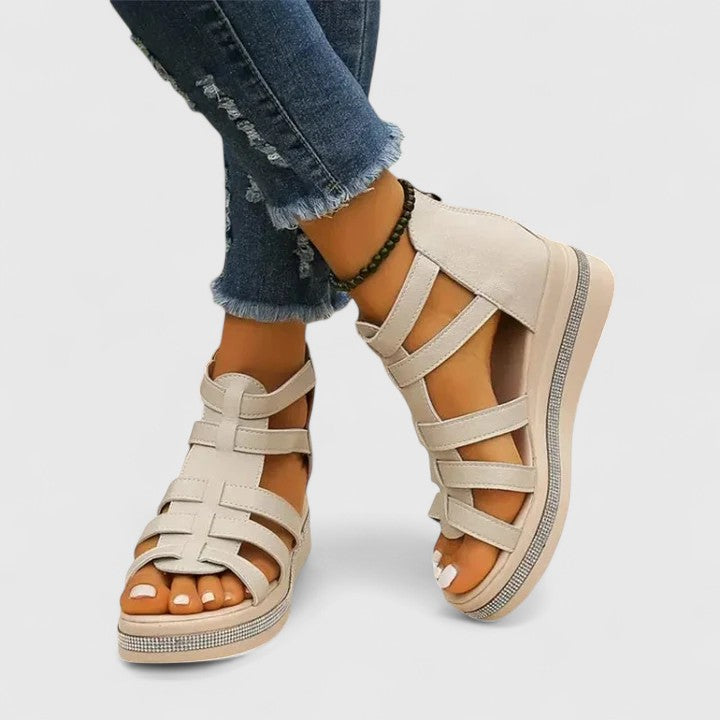 Kendall | Strass-Embellished Orthopedic Sandals